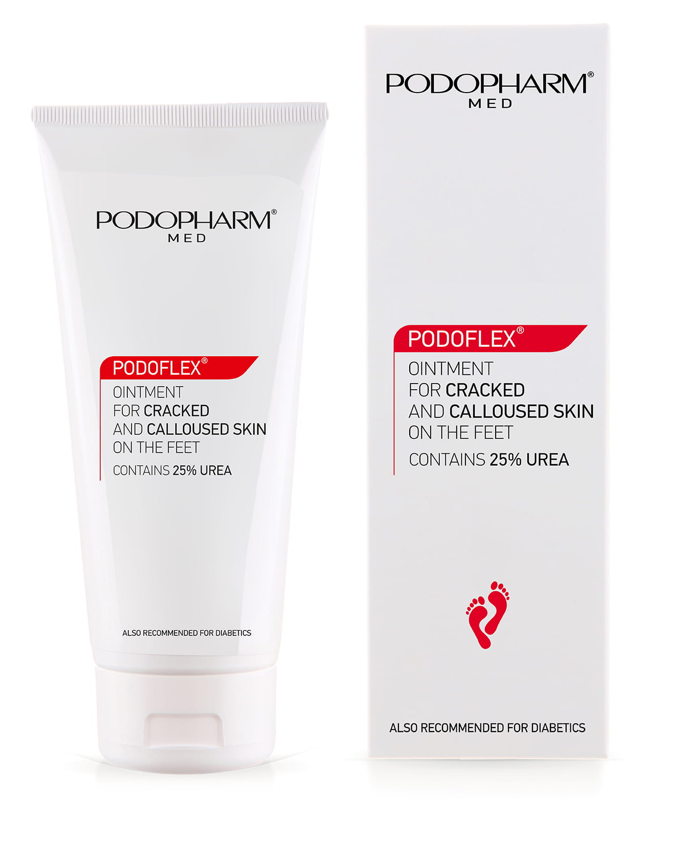 Maść do popękanej i zrogowaciałej skóry stóp 25% mocznika 100 ml Podopharm